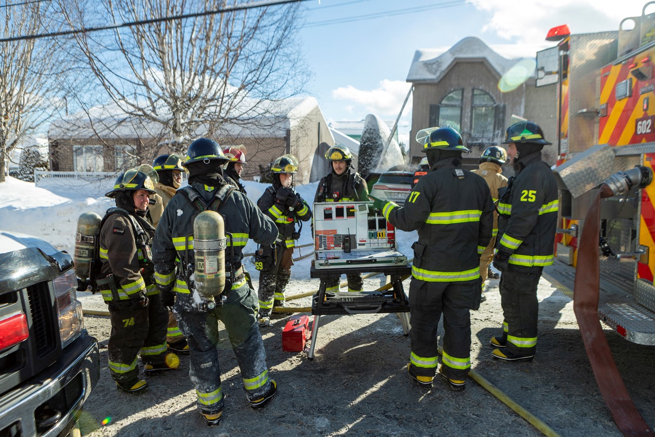 Feu de véhicule à Saint-Georges: les dommages sont limités