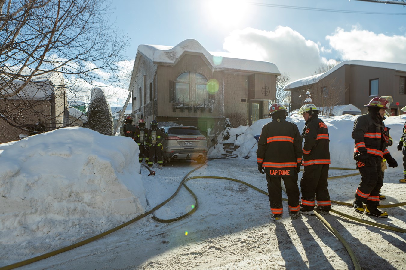 Feu de véhicule à Saint-Georges: les dommages sont limités