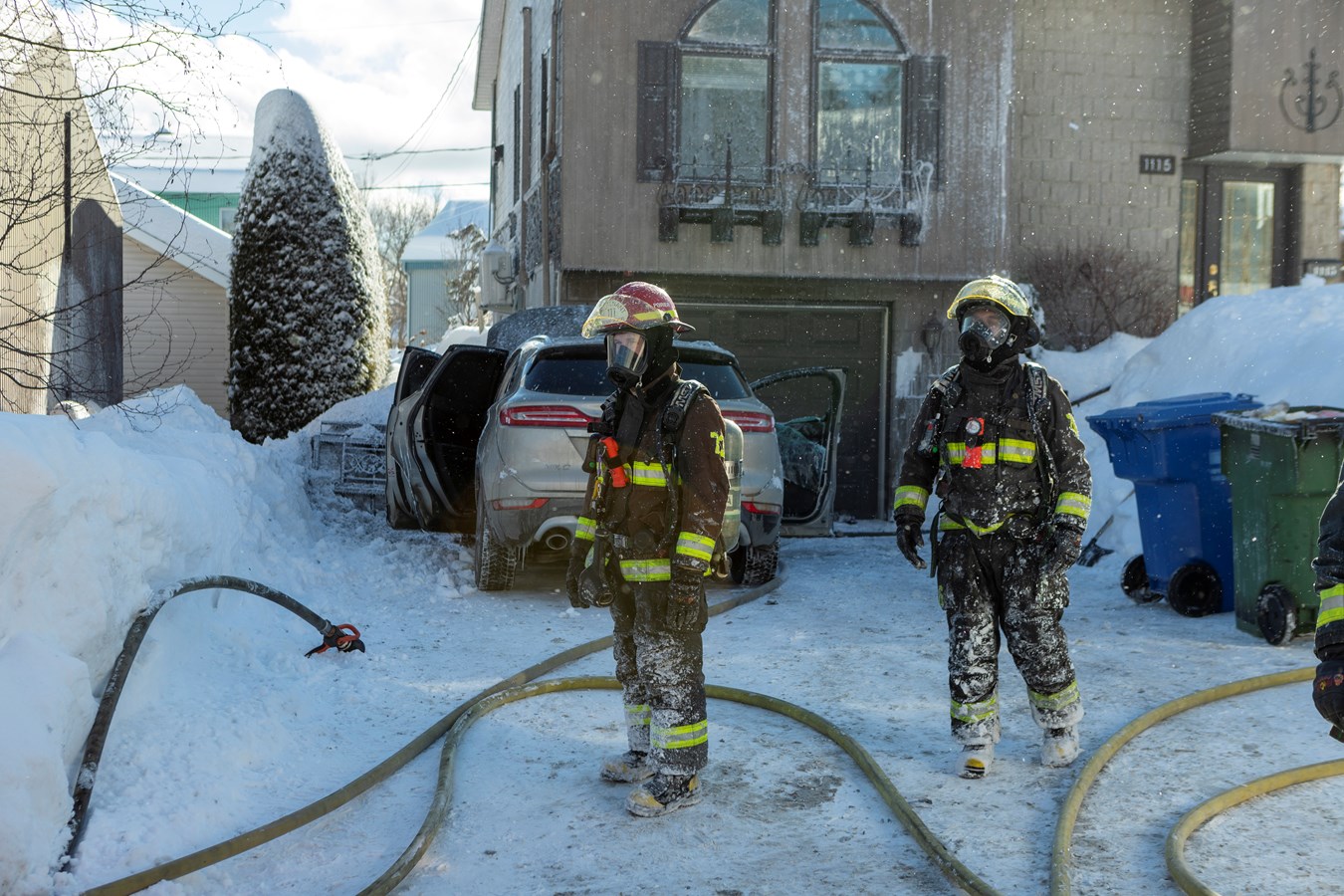 Feu de véhicule à Saint-Georges: les dommages sont limités