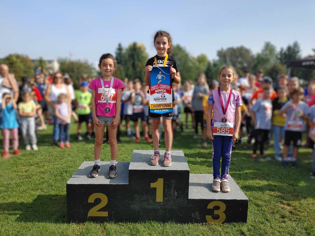 Podium novice féminin 3e année