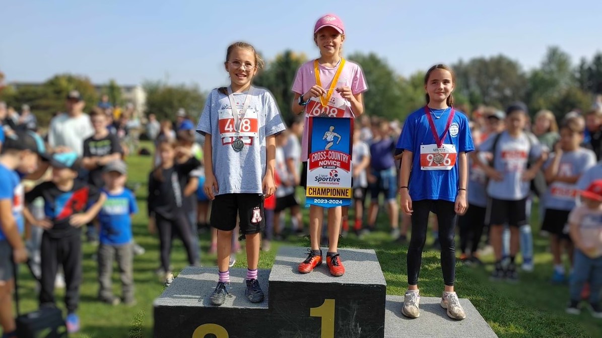 Podium novice féminin 4e année