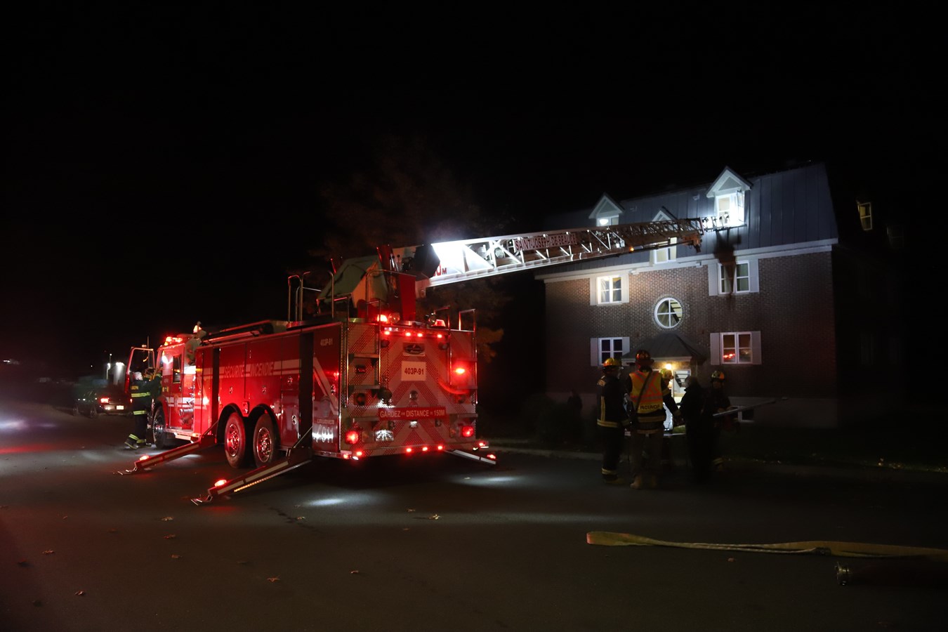 Feu d'industrie chez Royal Mat à Beauceville