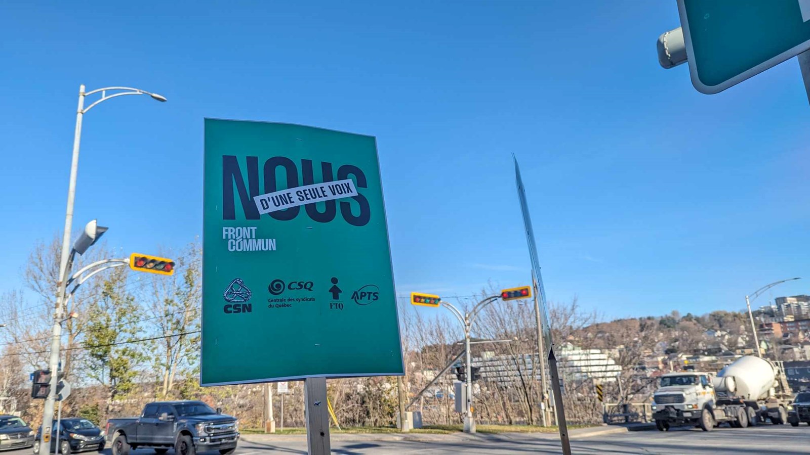 Les travailleurs du secteur public manifestent à Saint-Georges