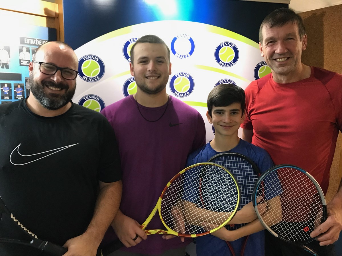 Steeve Lessard, Xavier Lessard, Jean-Pascal Giroux et Sylvio Rodrigue.