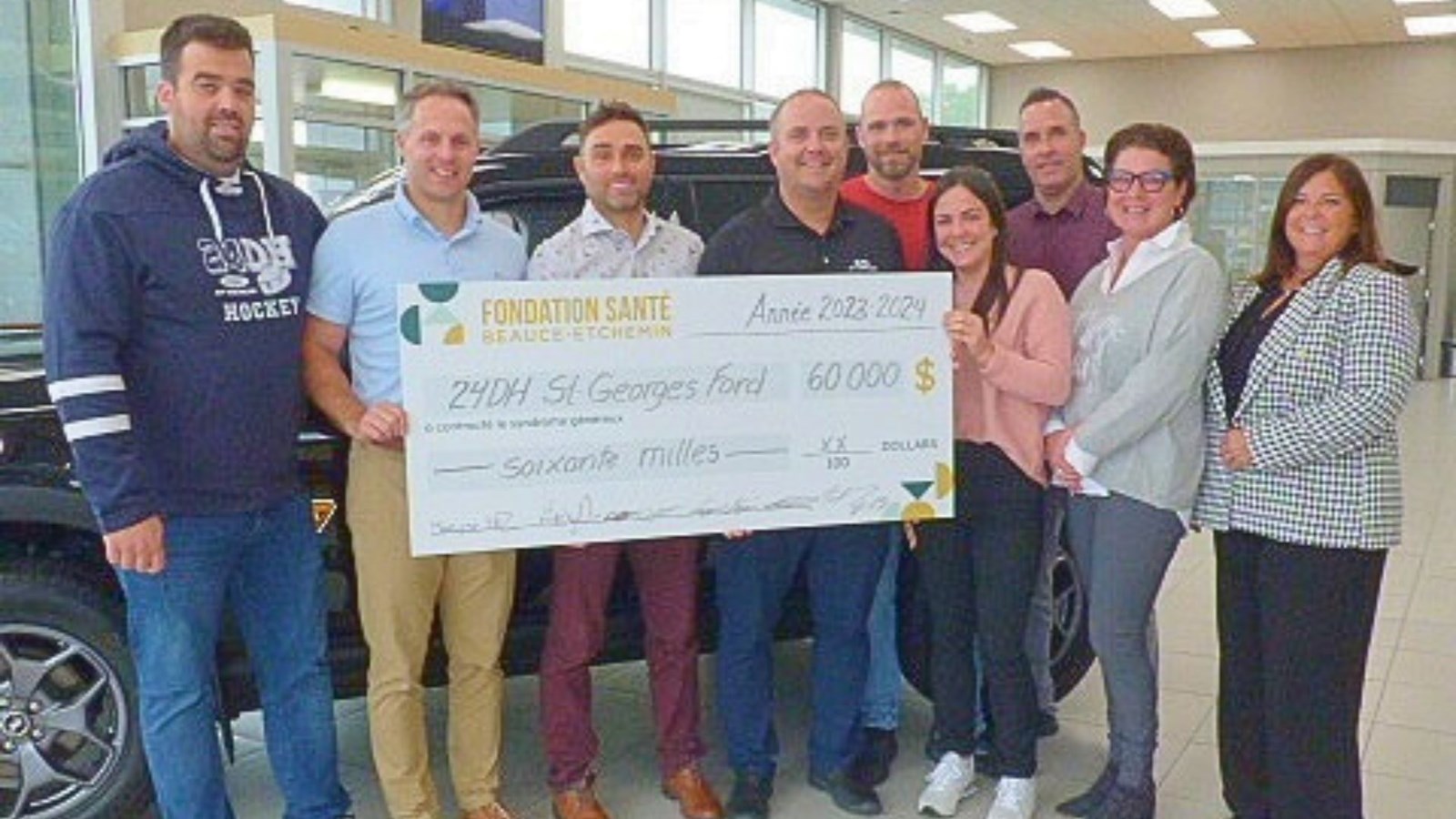 Don de 60 000$ à la Fondation Santé Beauce-Etchemin