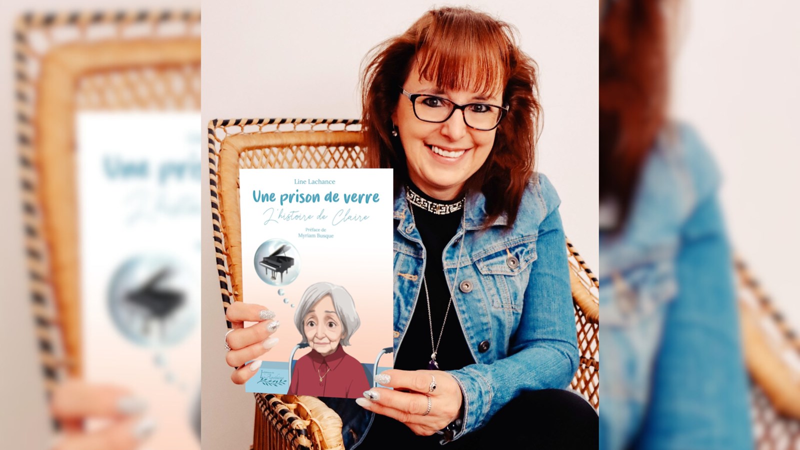 Line Lachance avec son nouveau livre