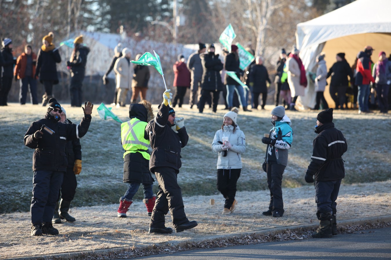 Le Front Commun lance sa grève de trois jours à Saint-Georges
