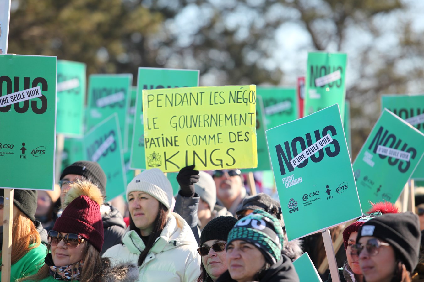 Le Front Commun lance sa grève de trois jours à Saint-Georges
