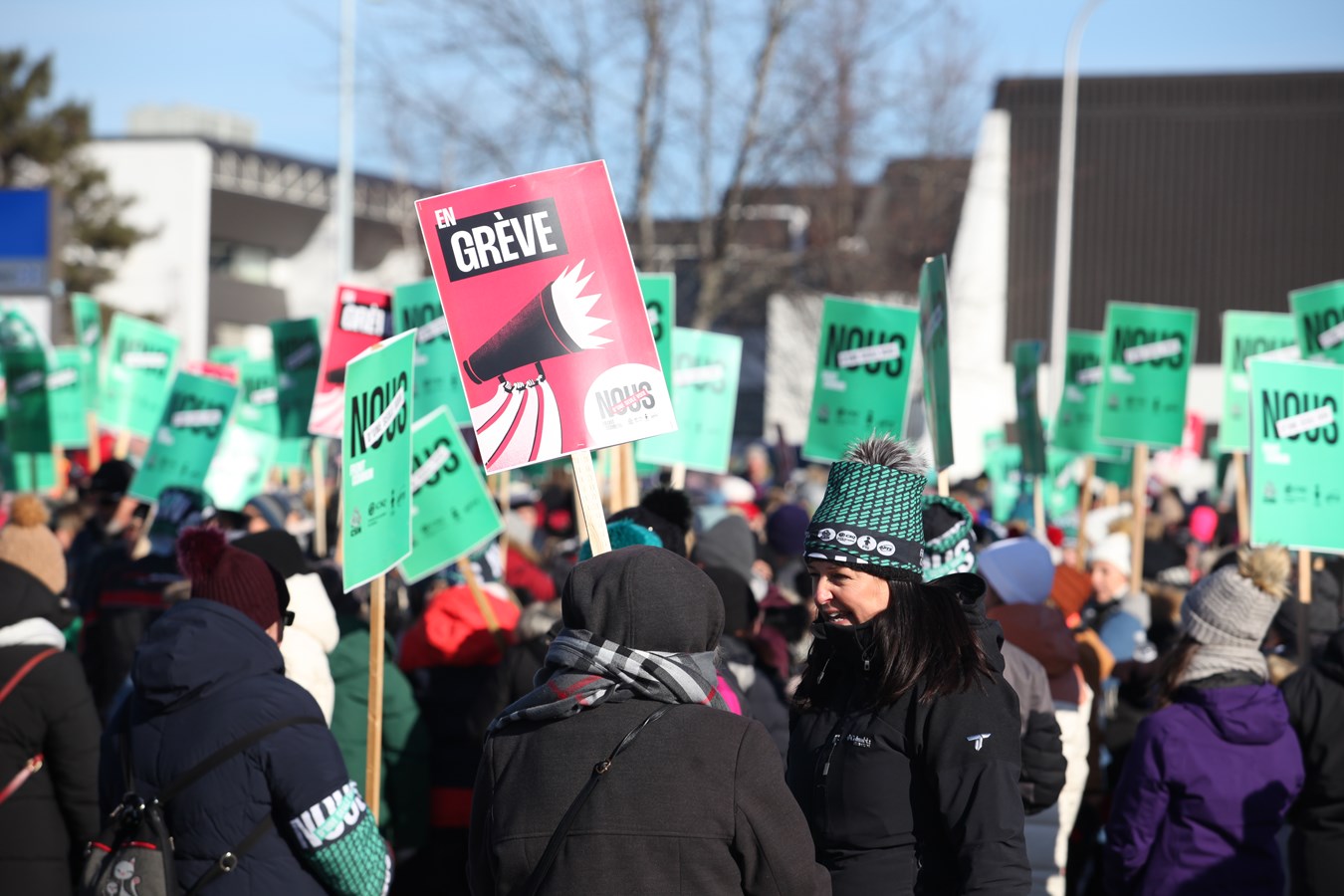 Le Front Commun lance sa grève de trois jours à Saint-Georges