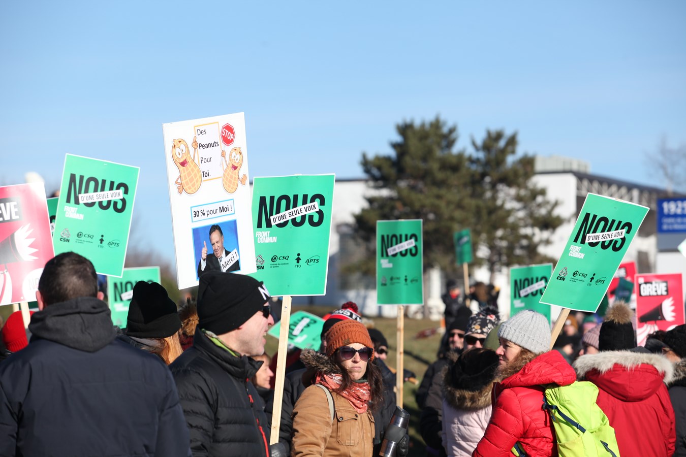 Le Front Commun lance sa grève de trois jours à Saint-Georges