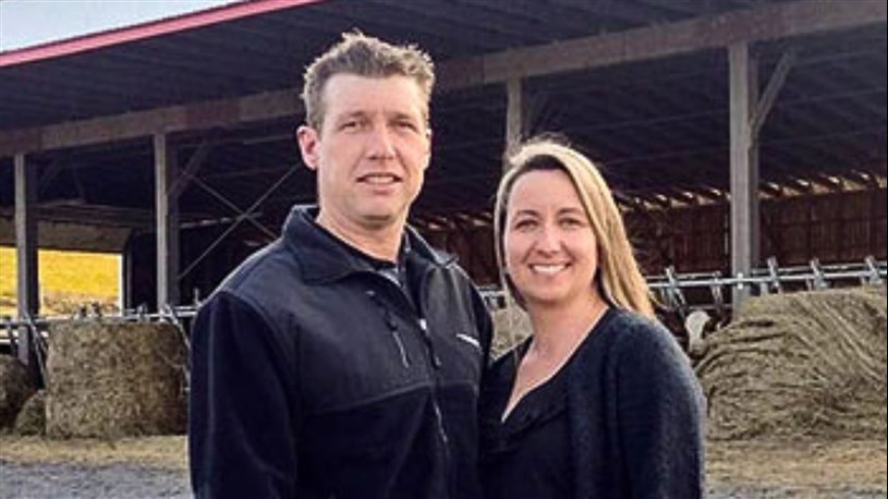 Les copropriétaires des Fermes Rodrigue, Francis Rodrigue et Isabelle Bolduc.