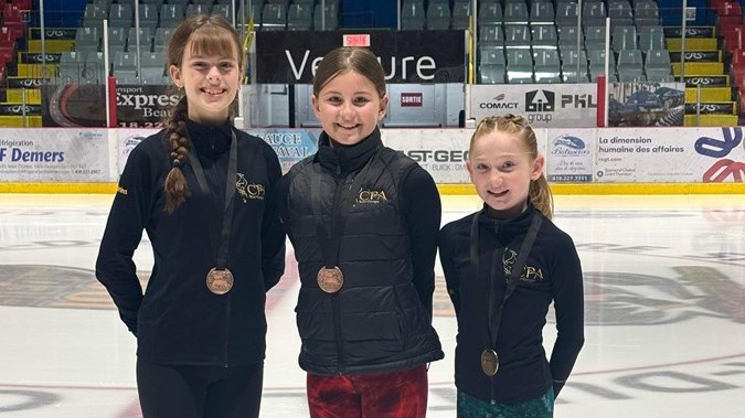 Sabrina Rodrigue, Maëlle Morin et Ély-Rose Vallée.