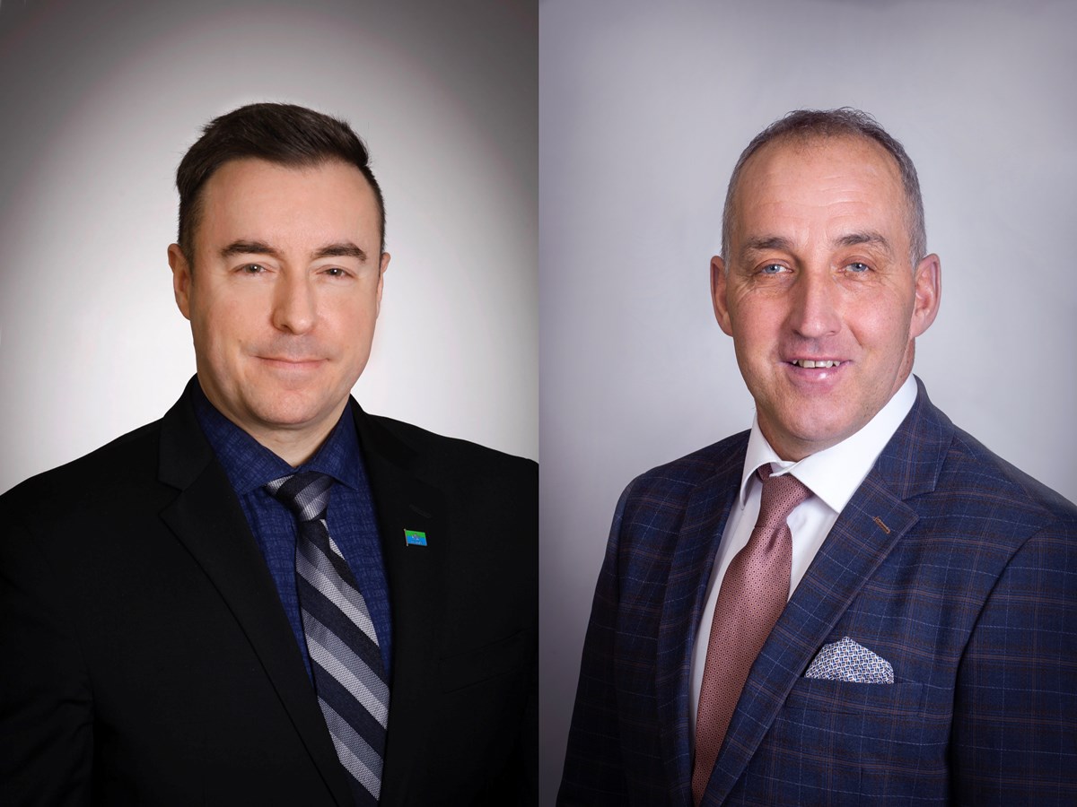 Le préfet, Jonathan V Bolduc, et le nouveau préfet suppléant, Patrice Mathieu.