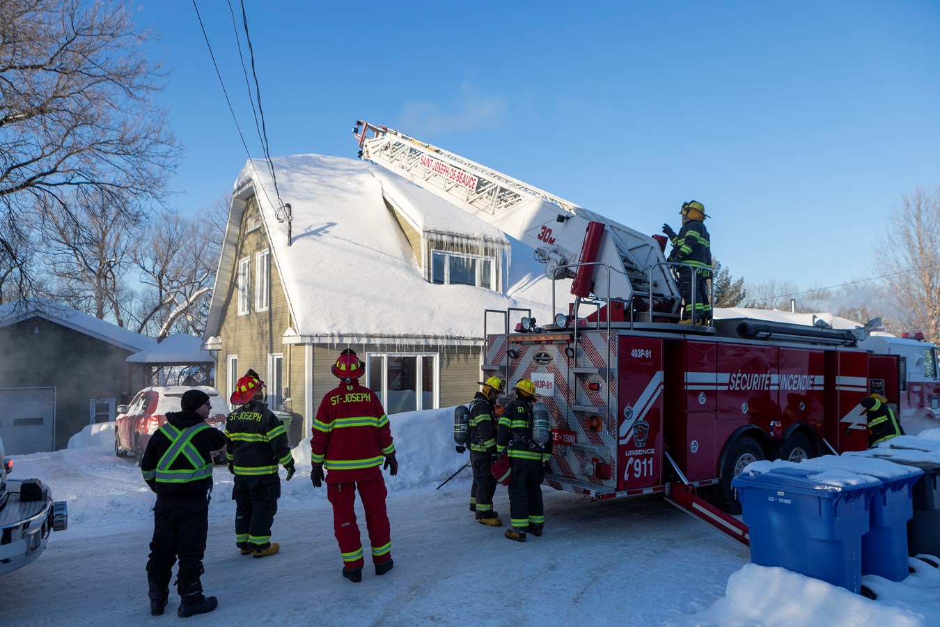 Trois interventions des pompiers en moins de 12 h en Beauce