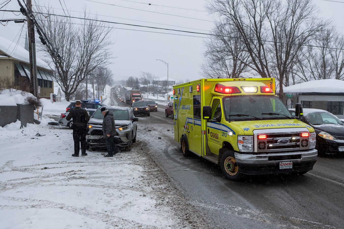 Une collision sur le boulevard Lacroix cause de la congestion