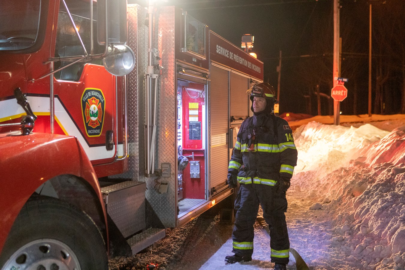Un feu de cheminée à Beauceville et une collision à Saint-Georges