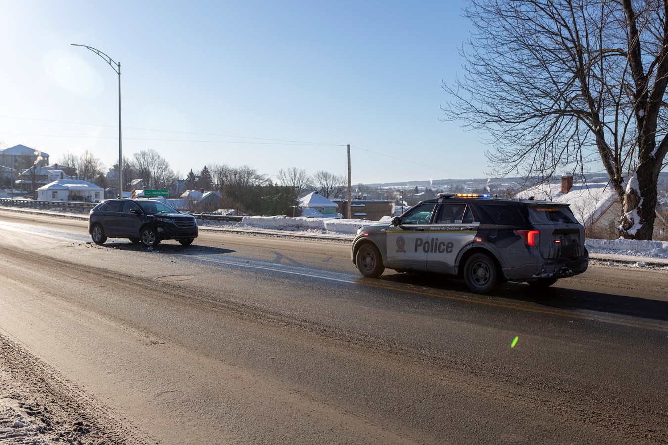 Un feu de cheminée à Beauceville et une collision à Saint-Georges