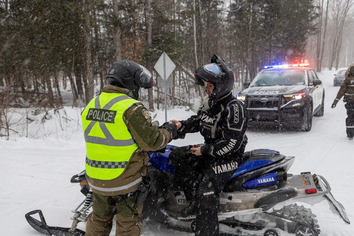 Une fin de semaine de surveillance sur les pistes de motoneige