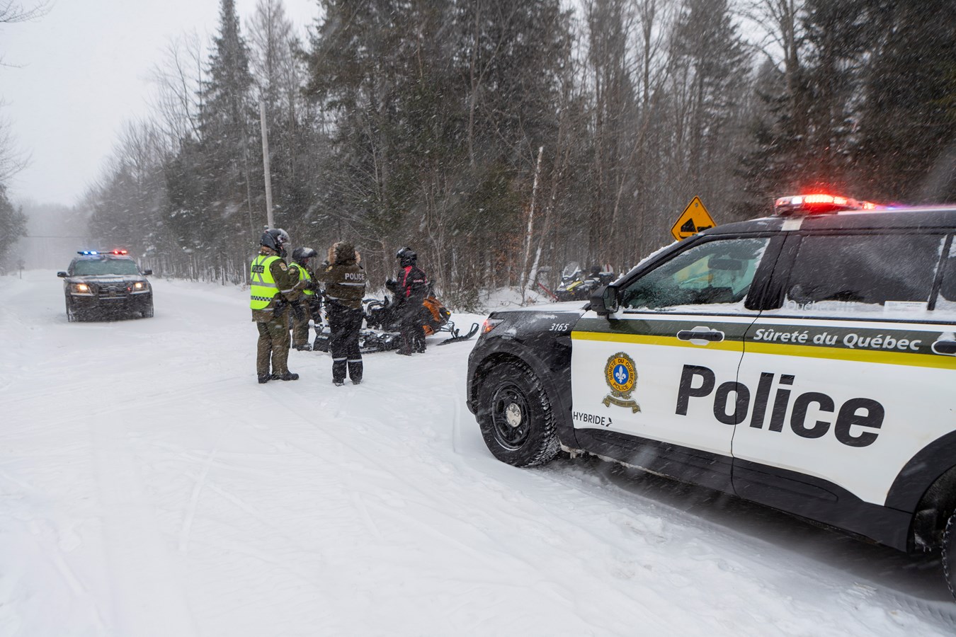 Une fin de semaine de surveillance sur les pistes de motoneige
