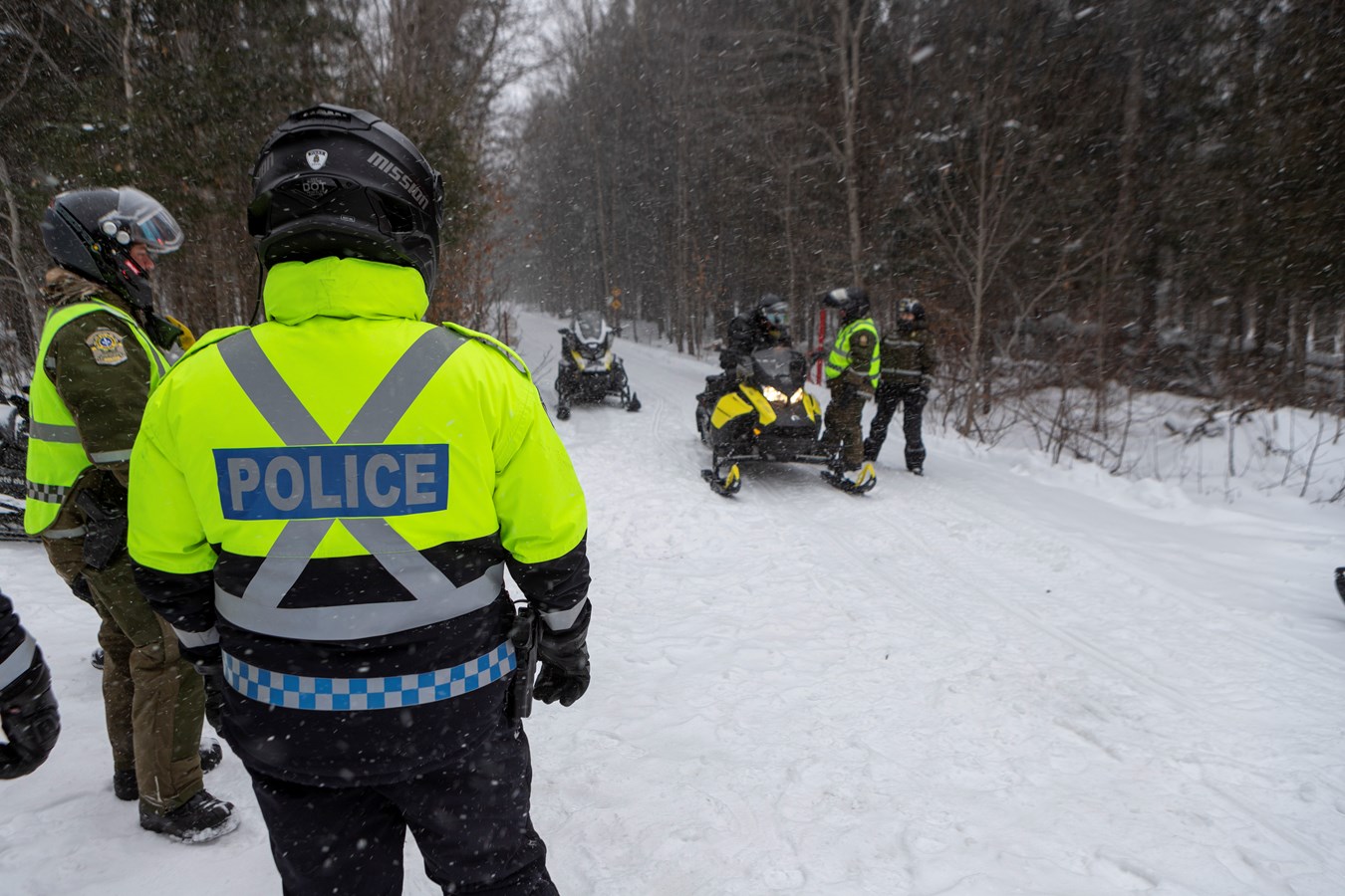 Une fin de semaine de surveillance sur les pistes de motoneige