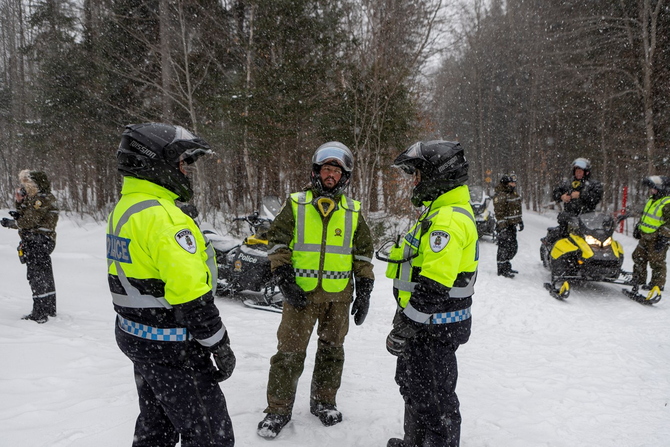 Une fin de semaine de surveillance sur les pistes de motoneige
