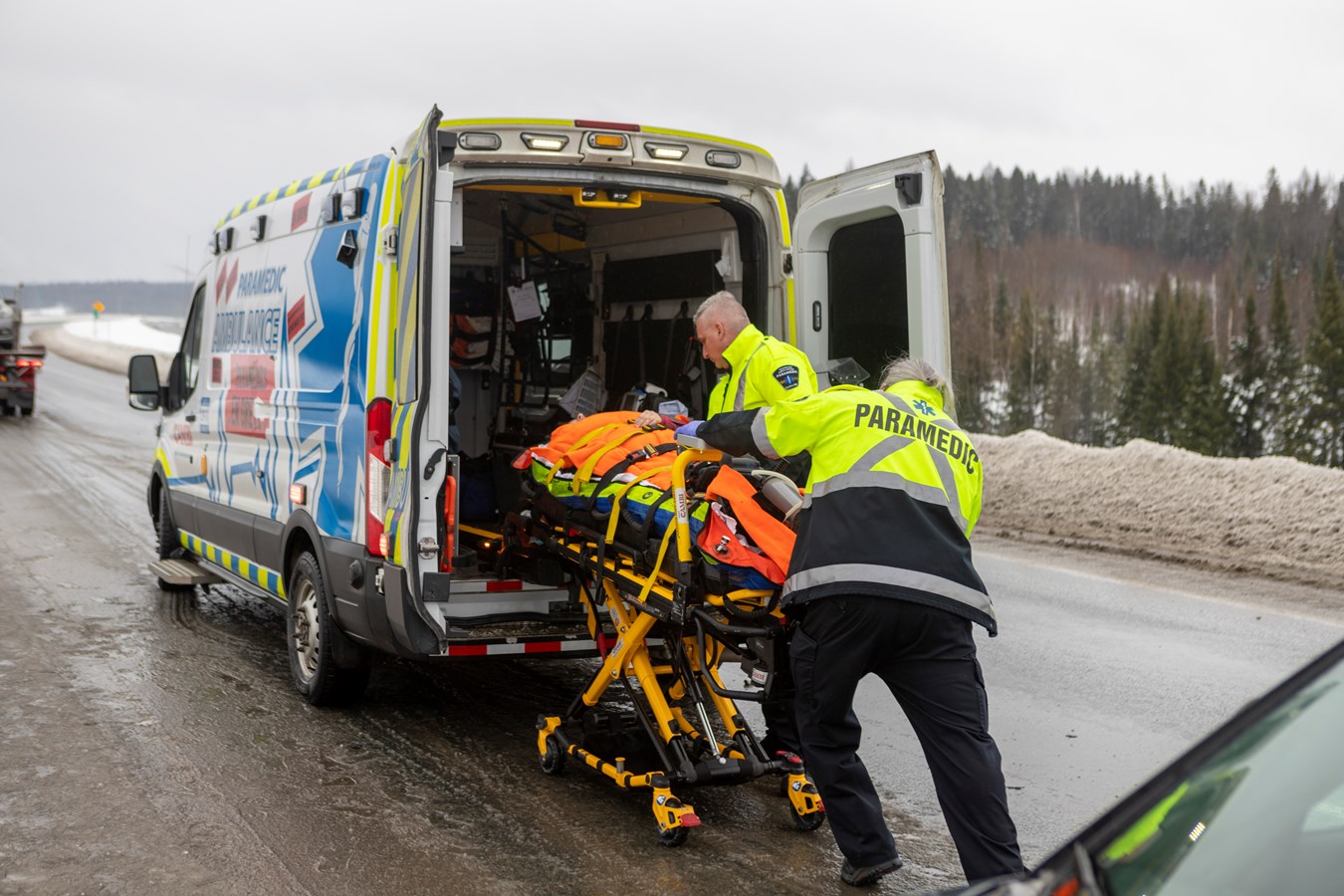 Accident sur l'autoroute 73 ce matin