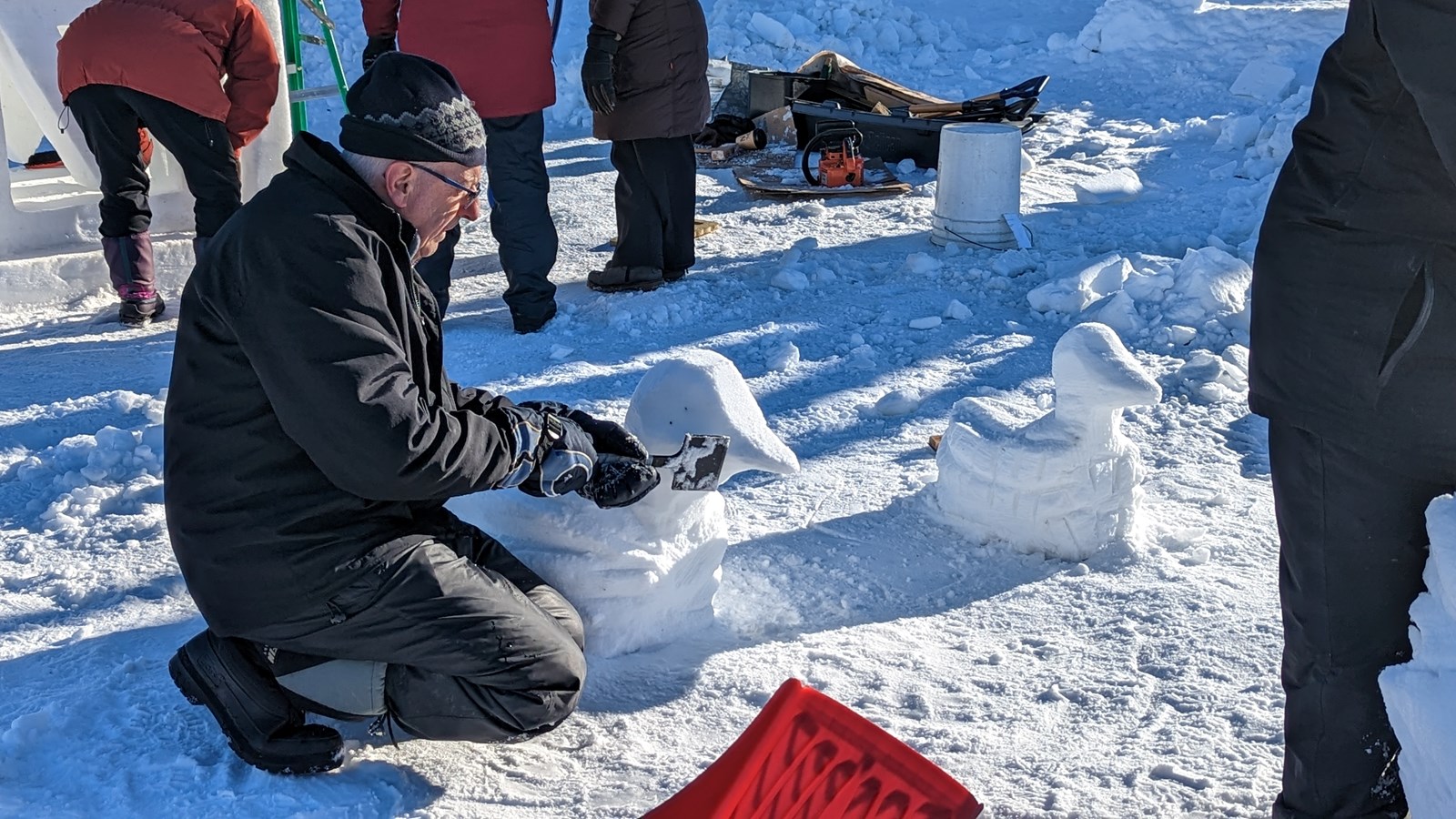 Retour en images sur le concours de sculpture sur neige