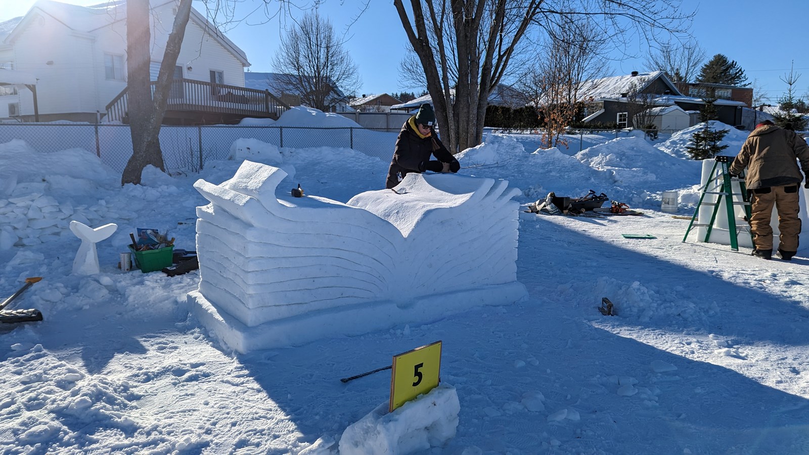 Retour en images sur le concours de sculpture sur neige