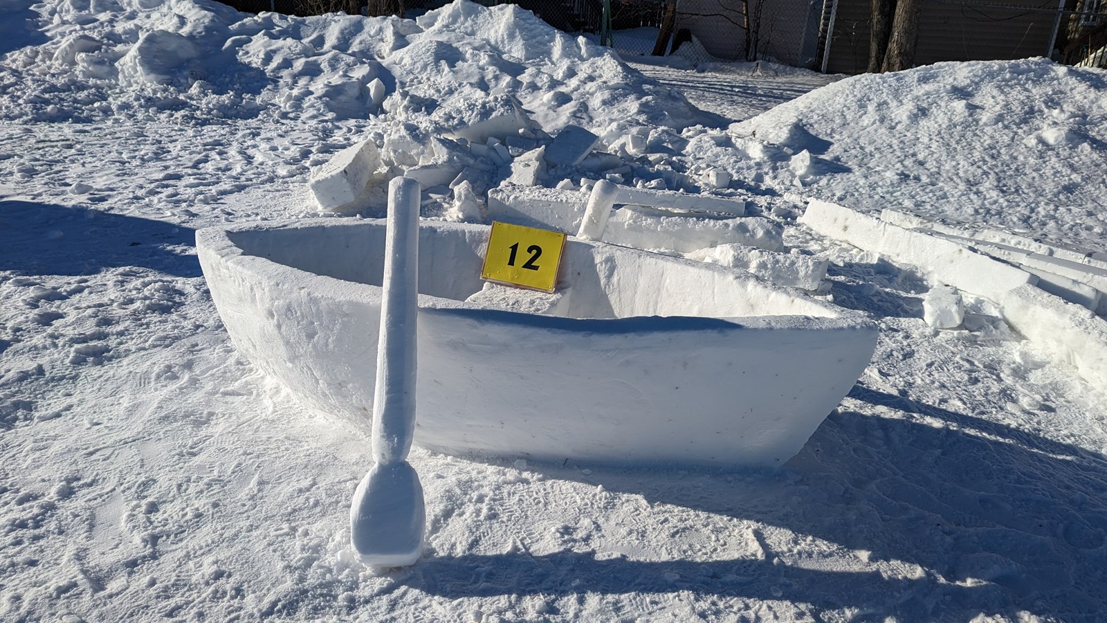 Retour en images sur le concours de sculpture sur neige