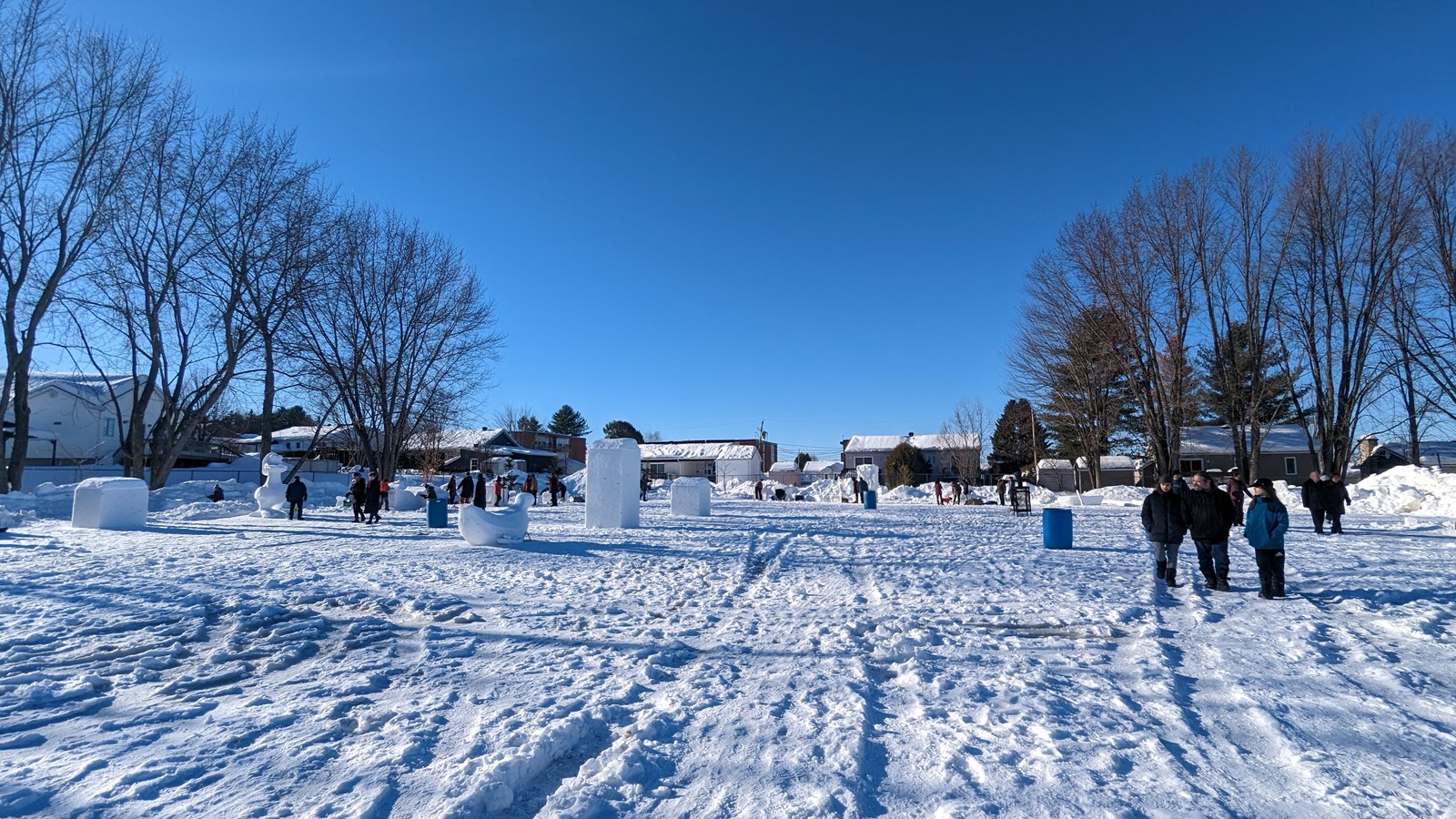 Retour en images sur le concours de sculpture sur neige