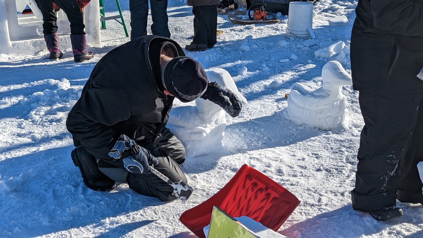 Retour en images sur le concours de sculpture sur neige