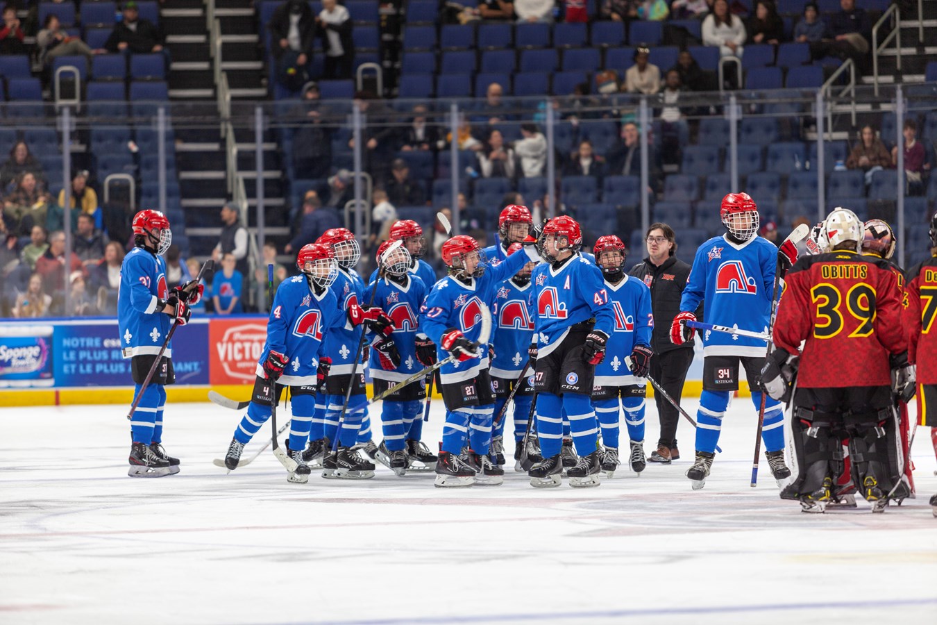 Les Petits Nordiques gagnent leur première partie