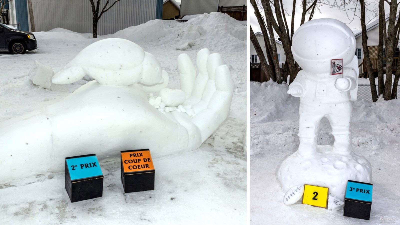Sculpture sur neige: «Voyage dans les nuages» remporte le premier prix