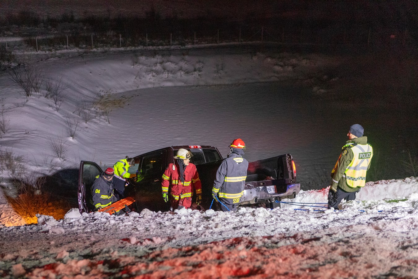 Une sortie de route a eu lieu la nuit dernière sur l'A73 Nord