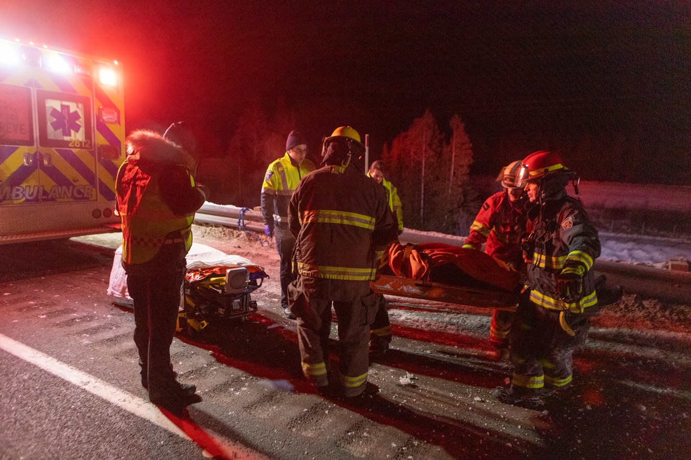 Une sortie de route a eu lieu la nuit dernière sur l'A73 Nord