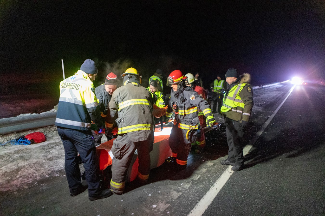 Une sortie de route a eu lieu la nuit dernière sur l'A73 Nord