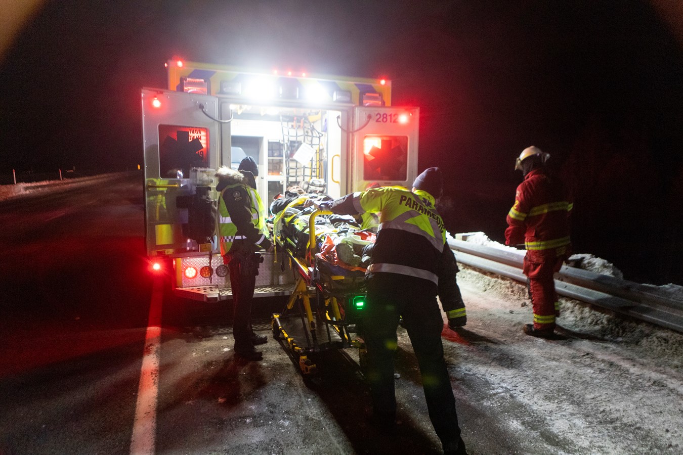 Une sortie de route a eu lieu la nuit dernière sur l'A73 Nord