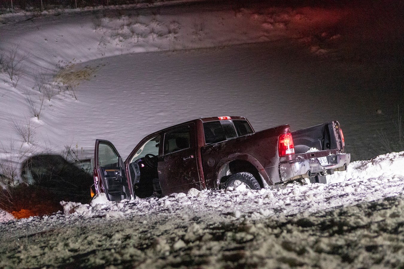Une sortie de route a eu lieu la nuit dernière sur l'A73 Nord