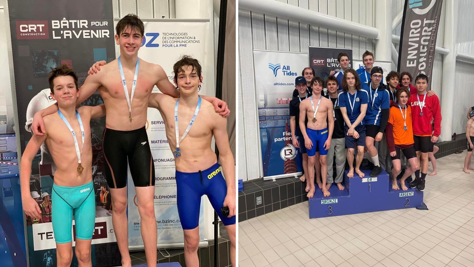 Une vingtaine de médailles pour le Club de Natation Régional de Beauce