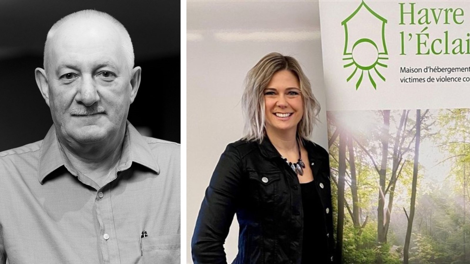 Roger L’Heureux d’Équijustice Beauce et Sandra Poulin de Havre l’Éclaircie