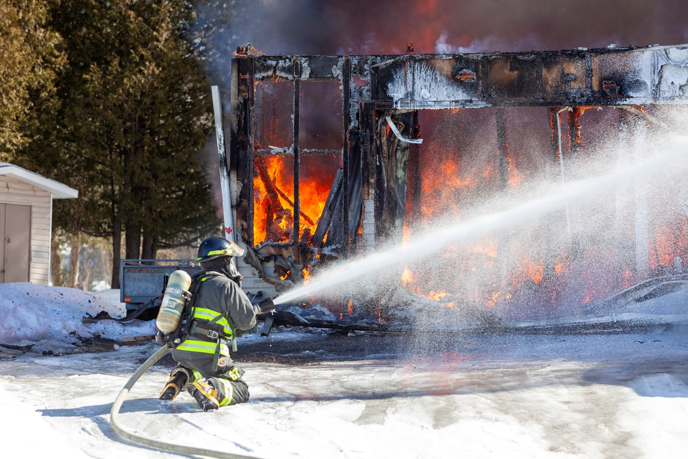 Incendie à Saint-Georges : la maison est une perte totale