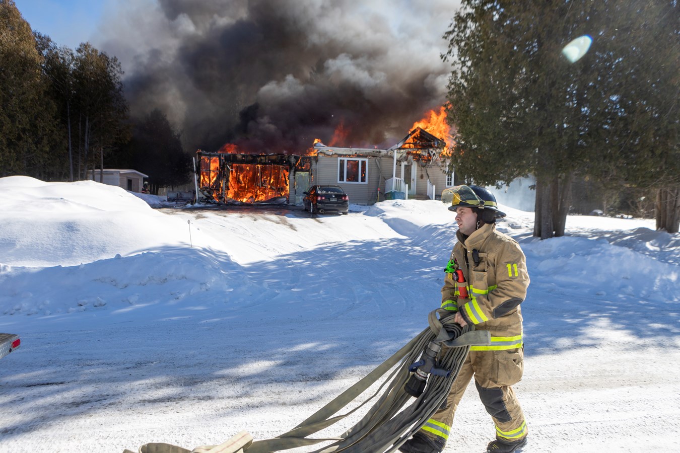 Incendie à Saint-Georges : la maison est une perte totale