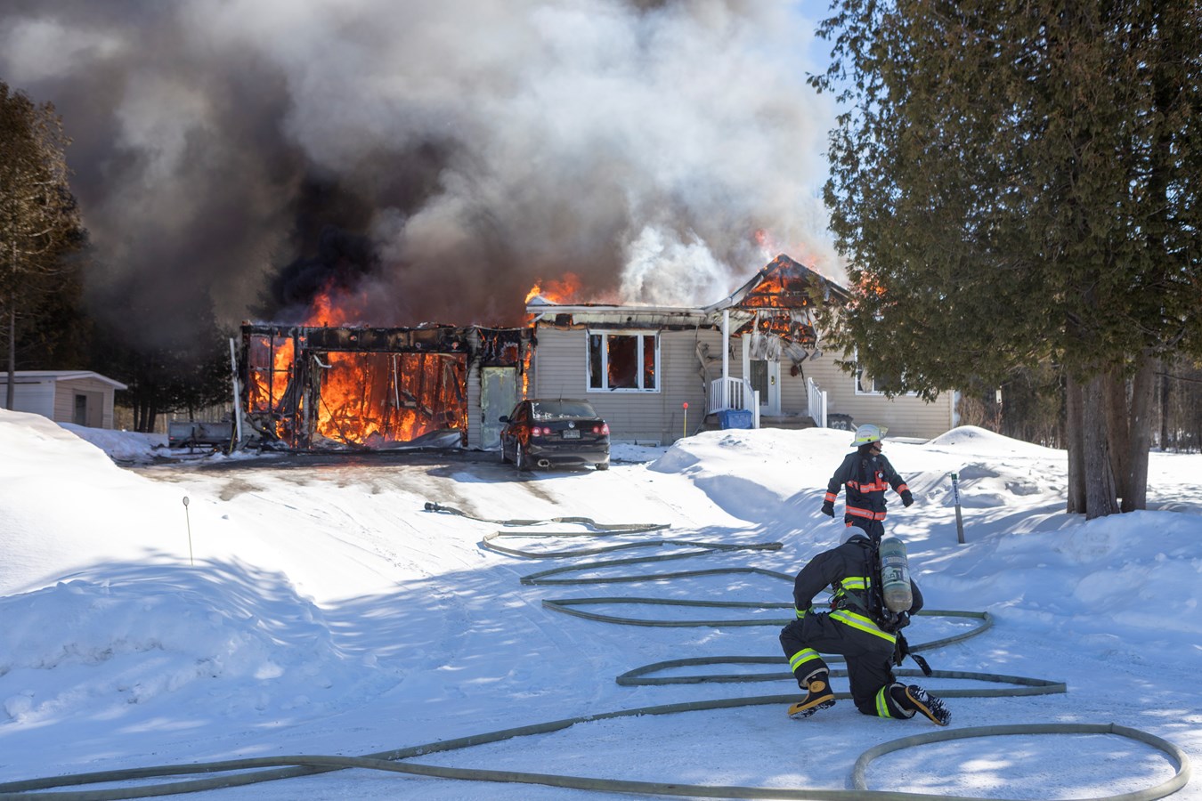 Incendie à Saint-Georges : la maison est une perte totale