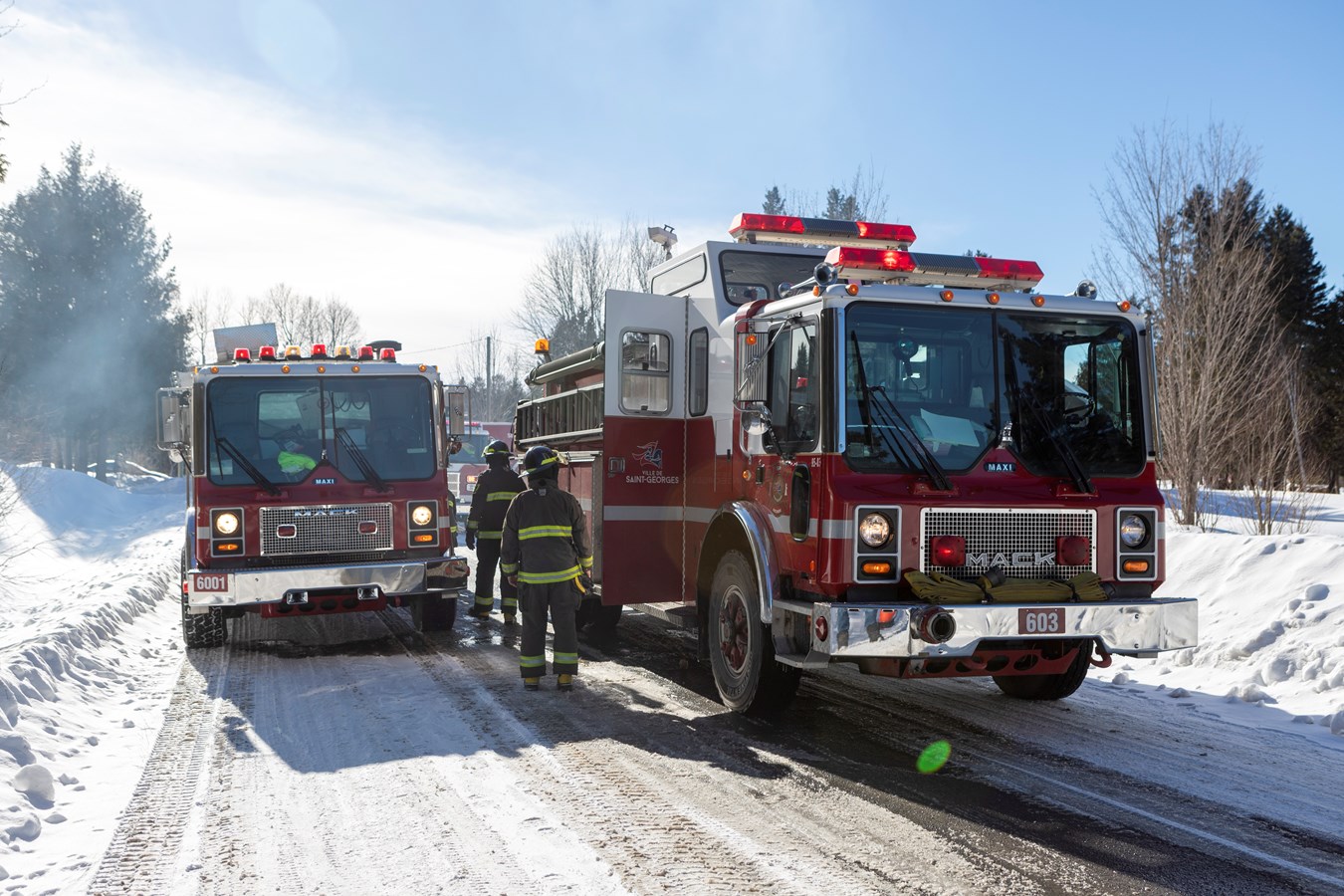 Incendie à Saint-Georges : la maison est une perte totale