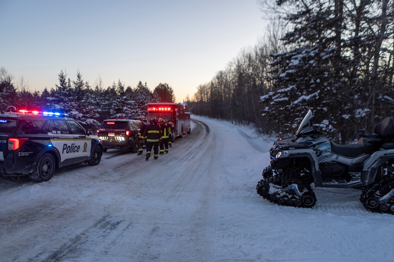Un grave accident de motoneige à Tring-Jonction