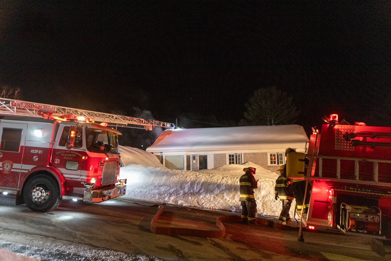 Une maison à Saint-Joseph a subi un incendie vendredi soir