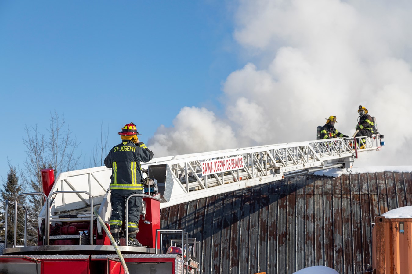 Un incendie dans une industrie de Saint-Joseph-de-Beauce