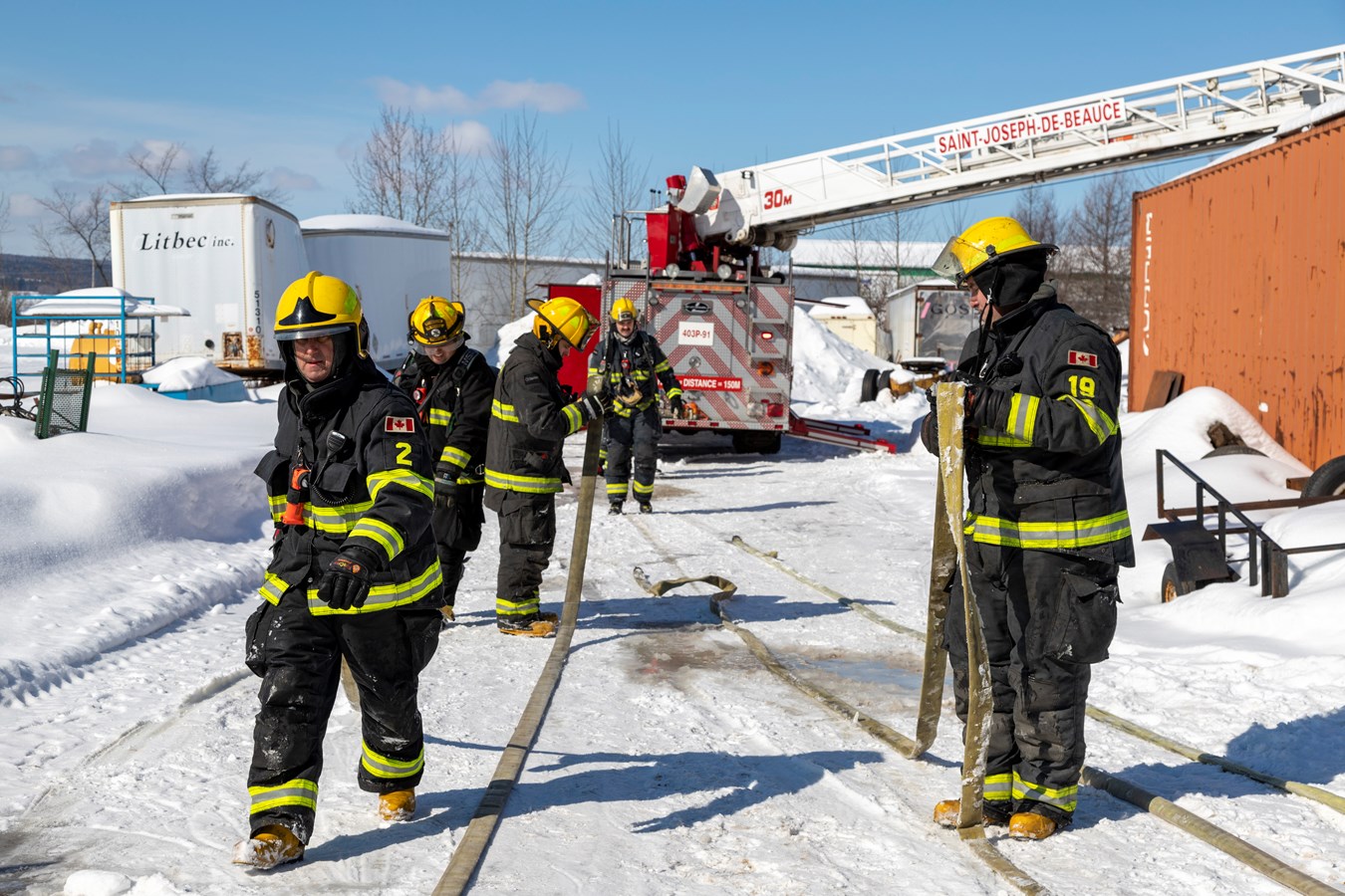 Un incendie dans une industrie de Saint-Joseph-de-Beauce