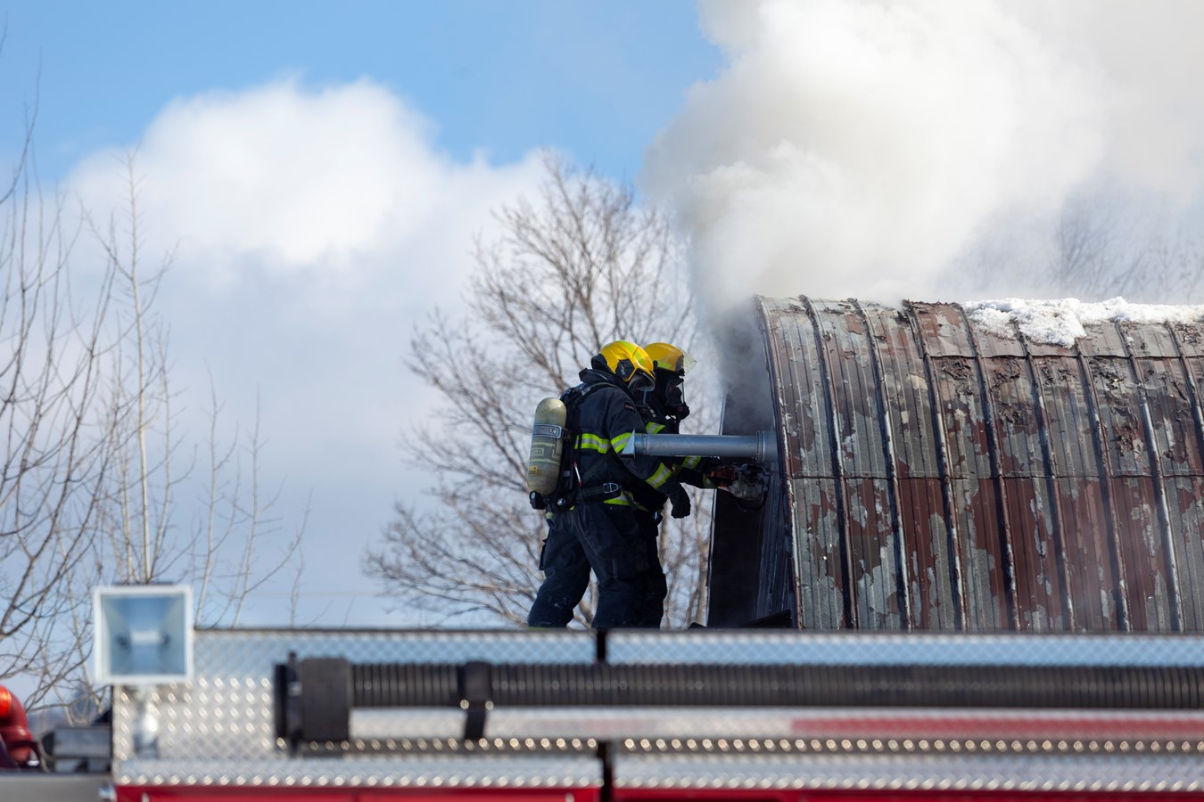 Un incendie dans une industrie de Saint-Joseph-de-Beauce
