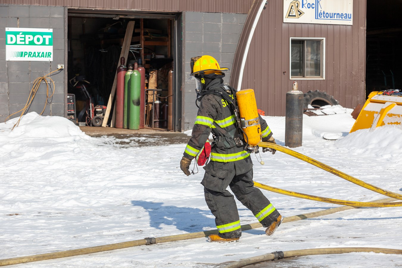 Un incendie dans une industrie de Saint-Joseph-de-Beauce